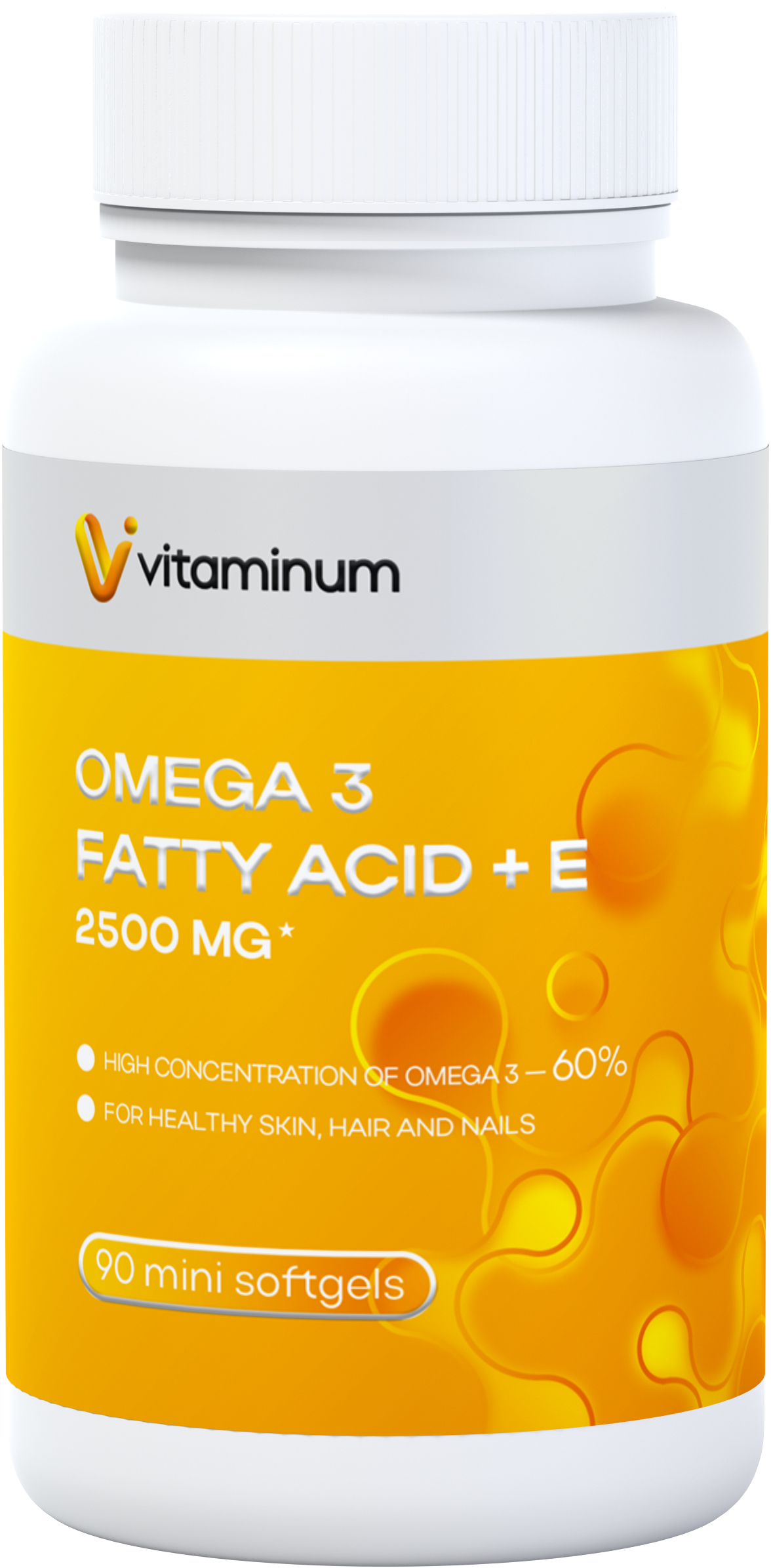  Vitaminum ОМЕГА 3 60% + витамин Е (2500 MG*) 90 капсул 700 мг   в Стерлитамаке